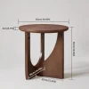 Rustic Solid Wood Side Table, Small Rustic Solid Wood Side Table, Small in rubberwood