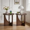 Solid Wood Side Tables, Set of 2 Solid Wood Side Tables, Set of 2 in rubberwood