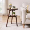 Two-Tier Solid Wood Side Table Two-Tier Solid Wood Side Table in rubberwood