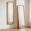 Beech Full-Length Floor Mirror in solid wood