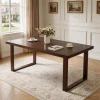 Solid Rubberwood Dining Table, 71 in in rubberwood