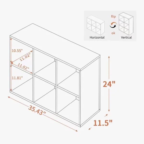 Six-Cube Solid Wood Bookcase Six-Cube Solid Wood Bookcase