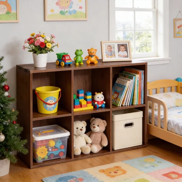 Six-Cube Solid Wood Bookcase Six-Cube Solid Wood Bookcase