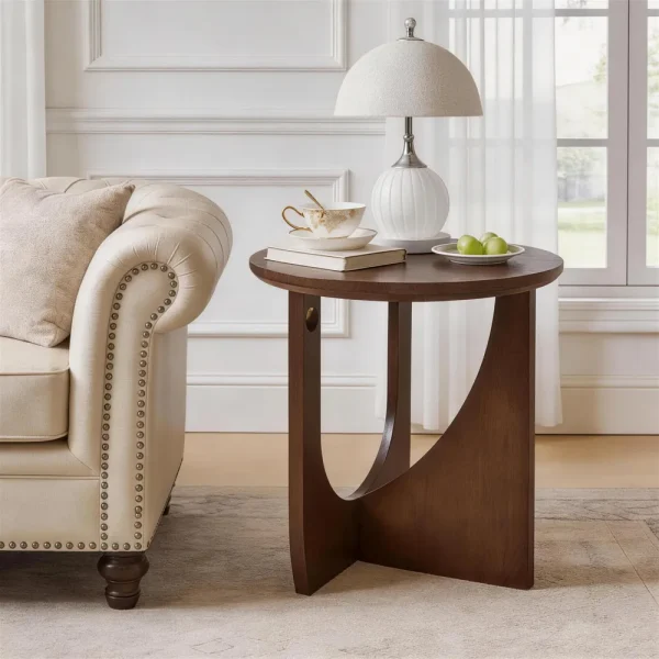 Rustic Solid Wood Side Table, Small Rustic Solid Wood Side Table, Small