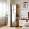 Floor Mirror with Coat Rack, 70 in