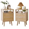 Modern Bedside Tables, Set of 2