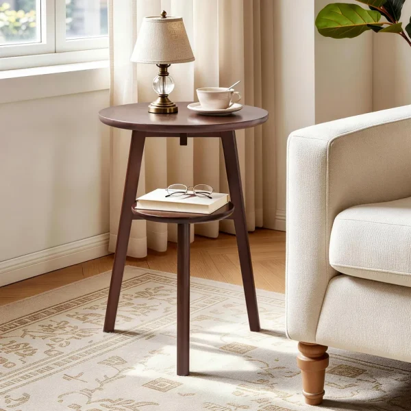 Two-Tier Solid Wood Side Table Two-Tier Solid Wood Side Table