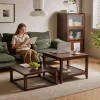 Square Two-Tier End Table with Shelf Square Two-Tier End Table with Shelf