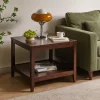 Square Two-Tier End Table with Shelf Square Two-Tier End Table with Shelf