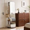 Rotating Mirror with Clothes Rack Rotating Mirror with Clothes Rack