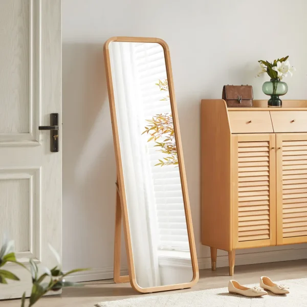 Beech Full-Length Floor Mirror