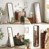 Beech Floor Mirror, Natural