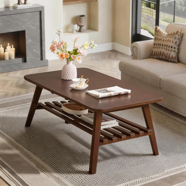 Mid-Century Coffee Table with Storage