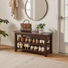Two-Tier Entryway Shoe Bench Two-Tier Entryway Shoe Bench