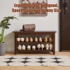 Two-Tier Entryway Shoe Bench Two-Tier Entryway Shoe Bench
