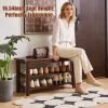 Two-Tier Entryway Shoe Bench Two-Tier Entryway Shoe Bench