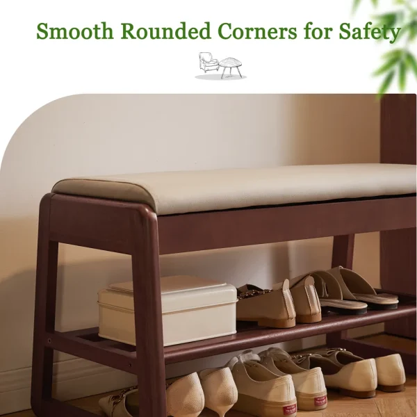 Lift-Top Shoe Bench, 31.5 in