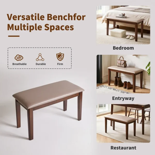 Farmhouse Dining Bench with Cushion Farmhouse Dining Bench with Cushion