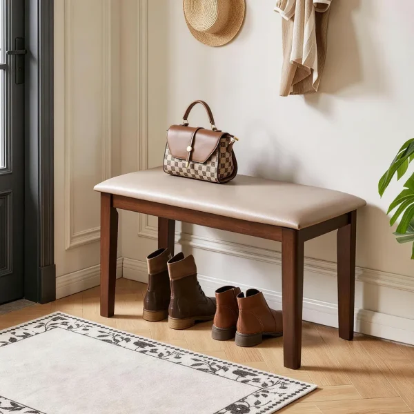 Farmhouse Dining Bench with Cushion Farmhouse Dining Bench with Cushion