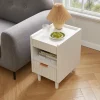 Fluted Nightstands, Set of 2, White