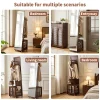 Rolling Coat Rack with Storage Basket