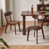 Solid Oak Dining Chairs, Set of 2