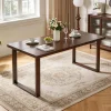 Solid Rubberwood Dining Table, 71 in
