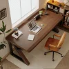 Solid Wood Double Desk, 55 in