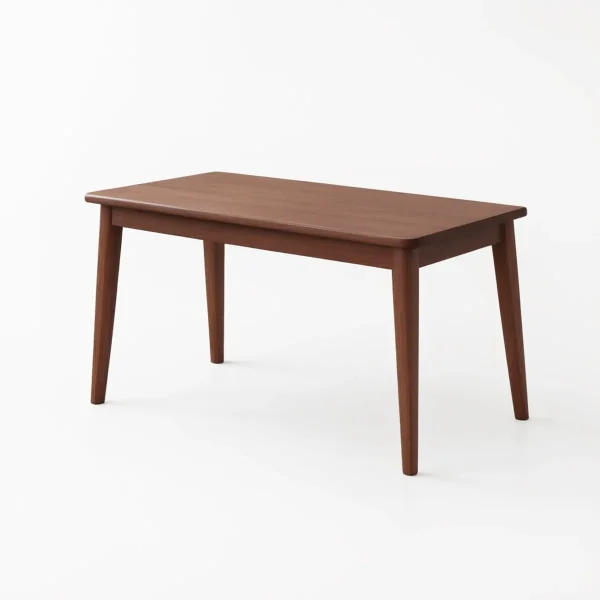Mid-Century Rubberwood Desk, 63 in