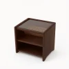 Two-Drawer Nightstand in Rubberwood