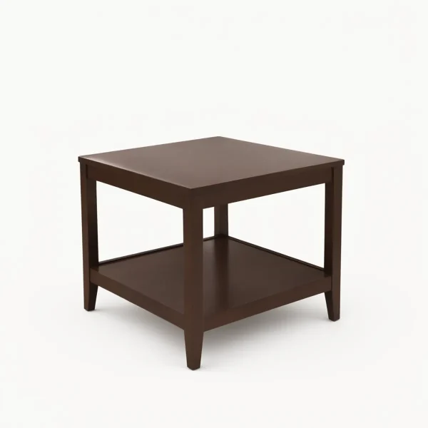 Square Two-Tier End Table with Shelf Square Two-Tier End Table with Shelf