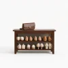 Two-Tier Entryway Shoe Bench Two-Tier Entryway Shoe Bench