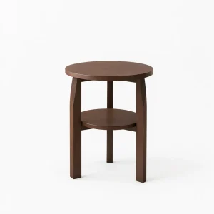 Round Two-Tier Side Table