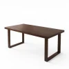 Solid Rubberwood Dining Table, 71 in