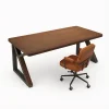 Solid Wood Double Desk, 63 in